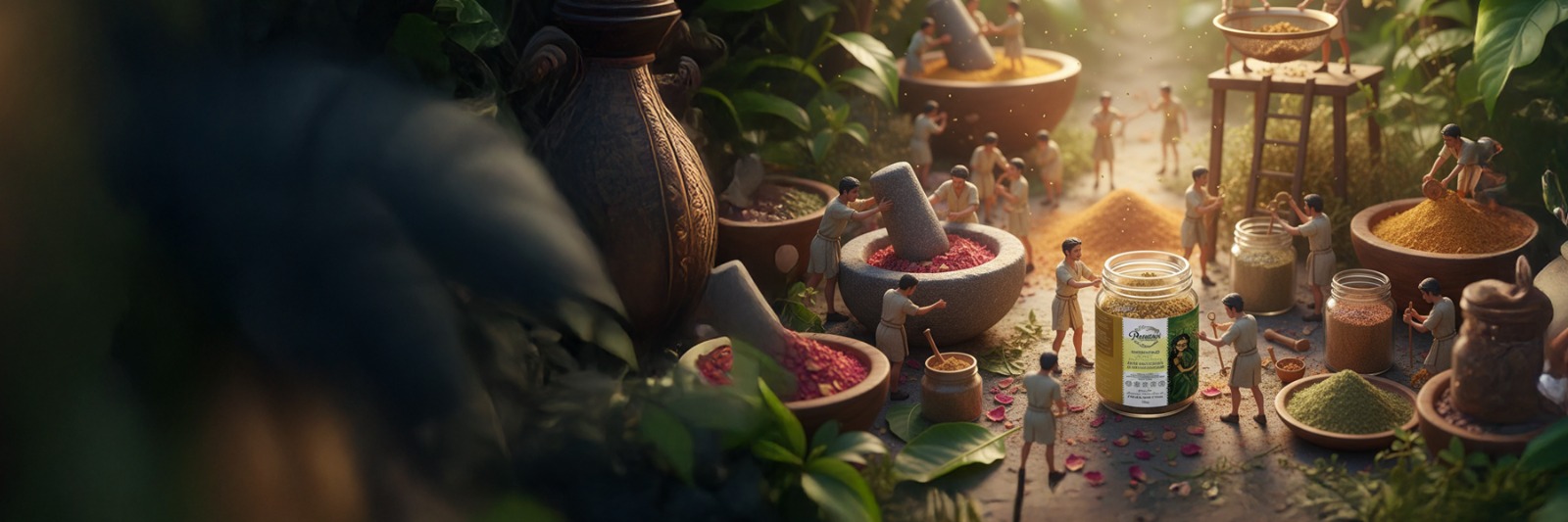 Ayurvedic herbs preparation